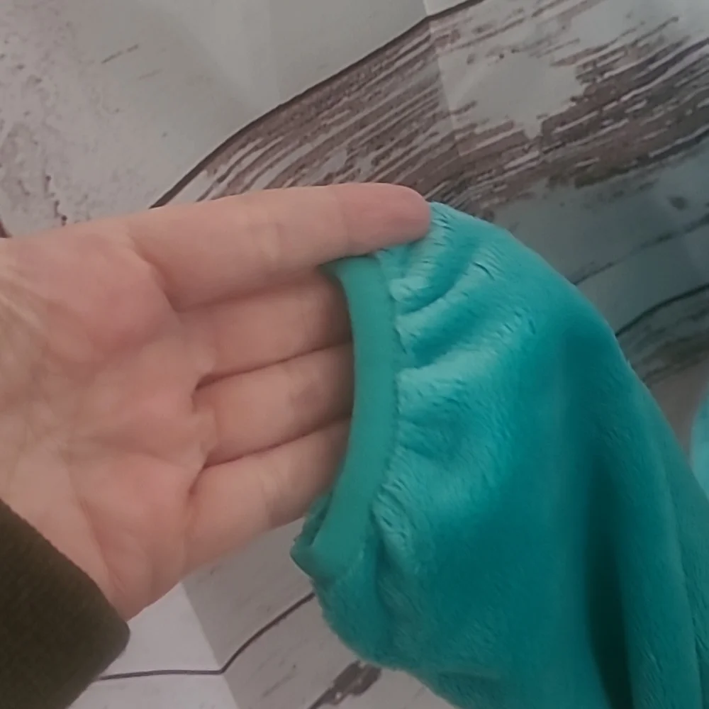 North Face Large Turquoise Fleece jacket - Picture 8 of 8